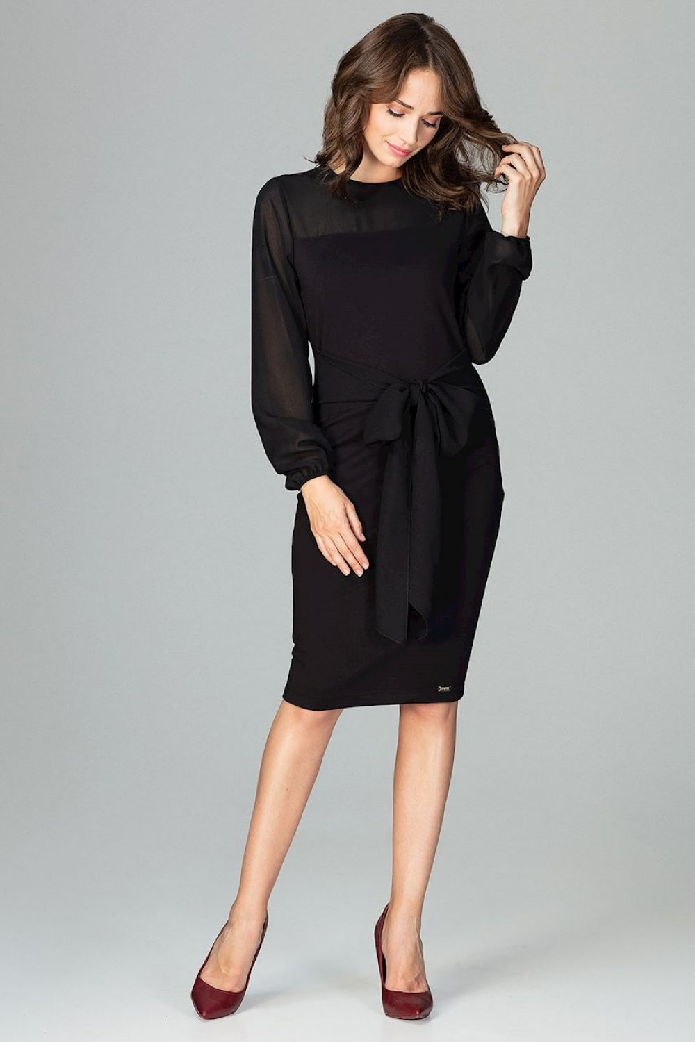 Cocktail dress K494 – Lenitif, Black – Cocktail Dress