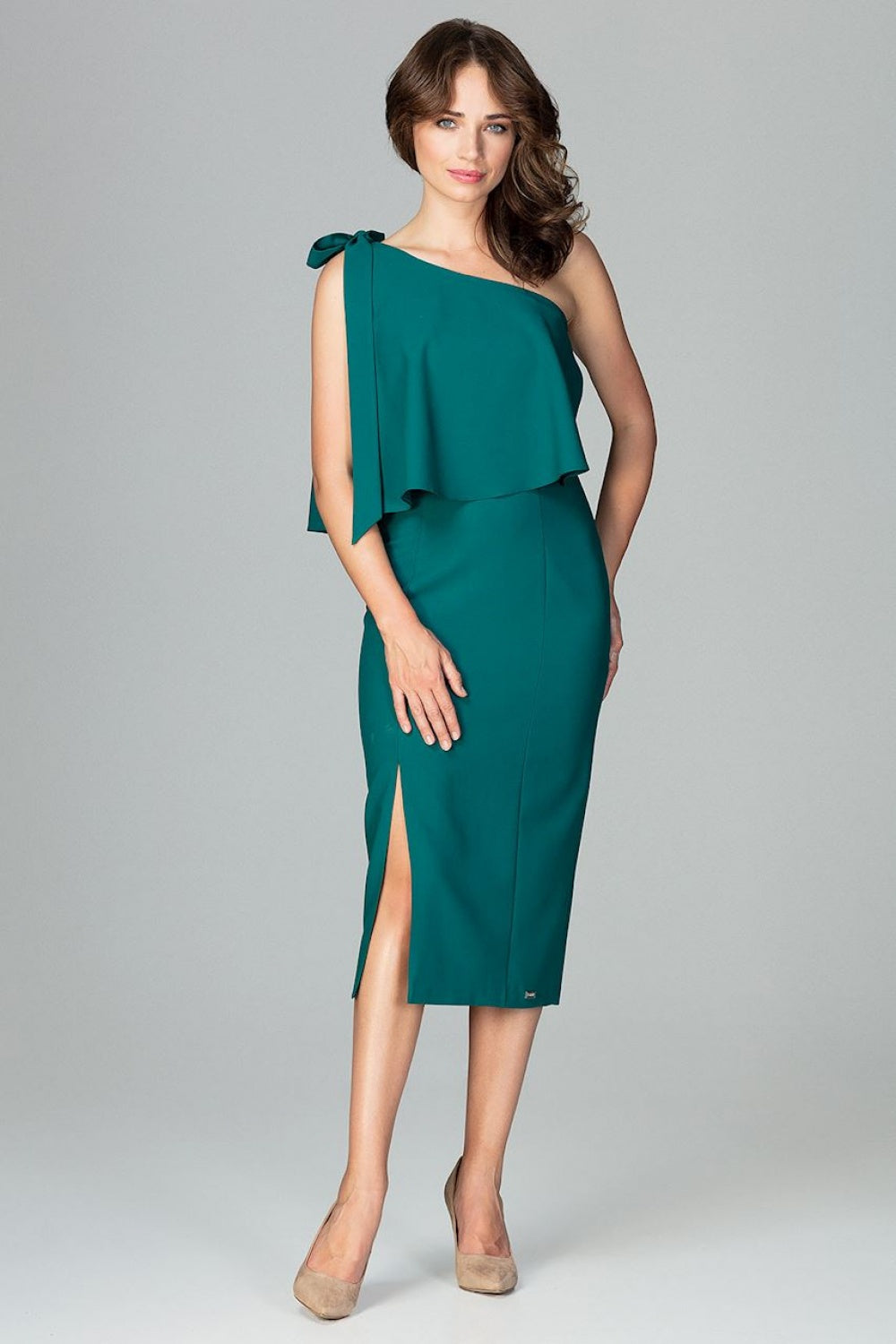 Cocktail dress K489 – Lenitif, Green – Cocktail Dress