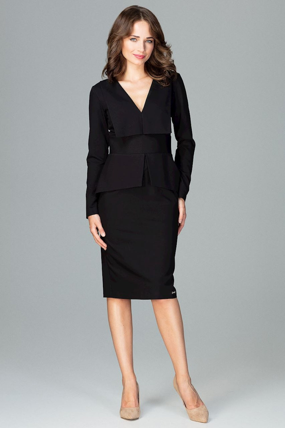 Cocktail dress K491 – Lenitif, Black – Cocktail Dress – image 2