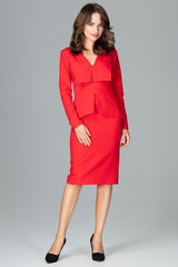 Cocktail dress K491 – Lenitif, Red – Cocktail Dress – image 4