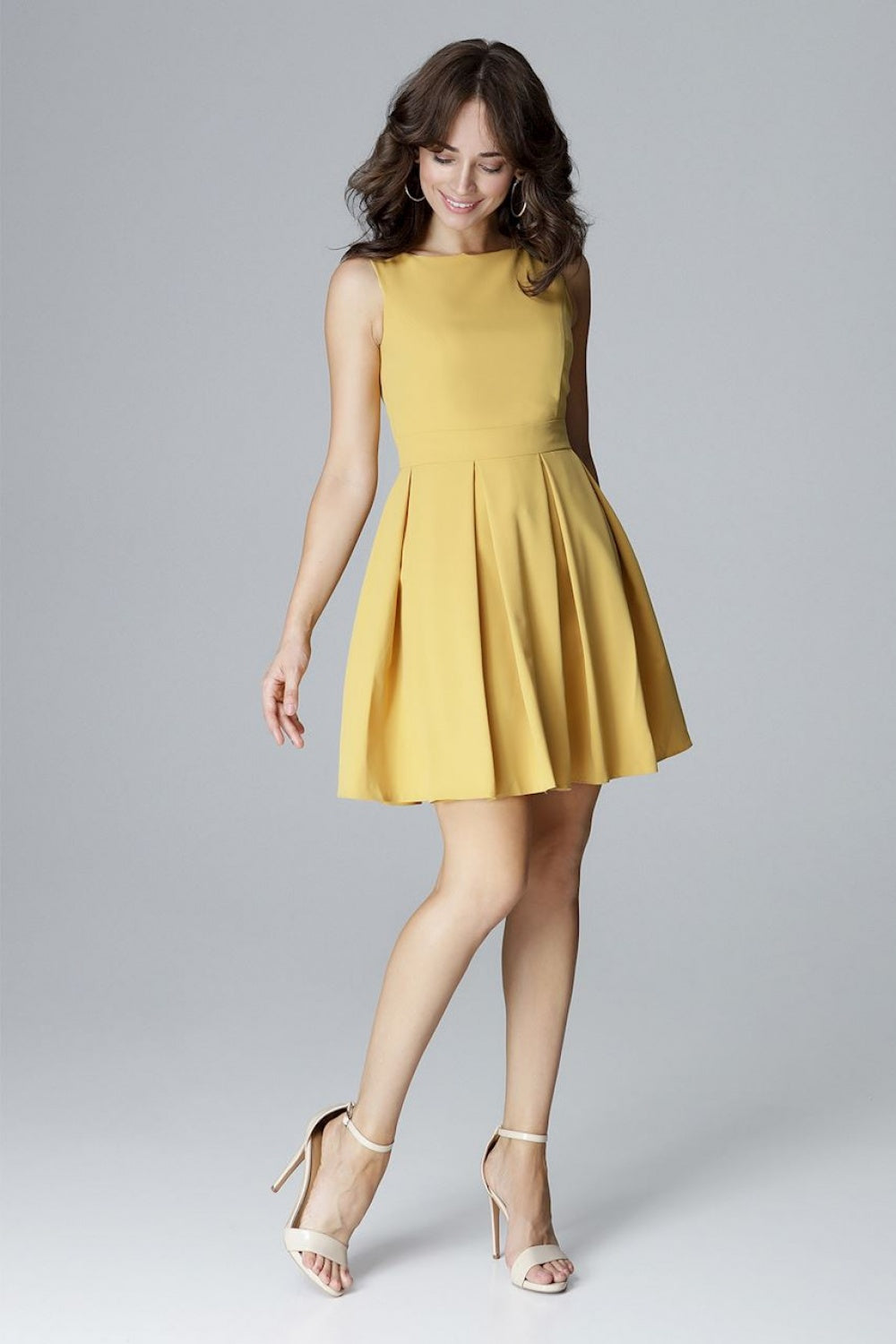 Cocktail dress L006 – Lenitif, Yellow – Cocktail Dress