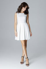 Cocktail dress L006 – Lenitif, Ecru – Cocktail Dress – image 4