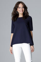 Blouse L002 – Lenitif, Navy – Blouse – image 2