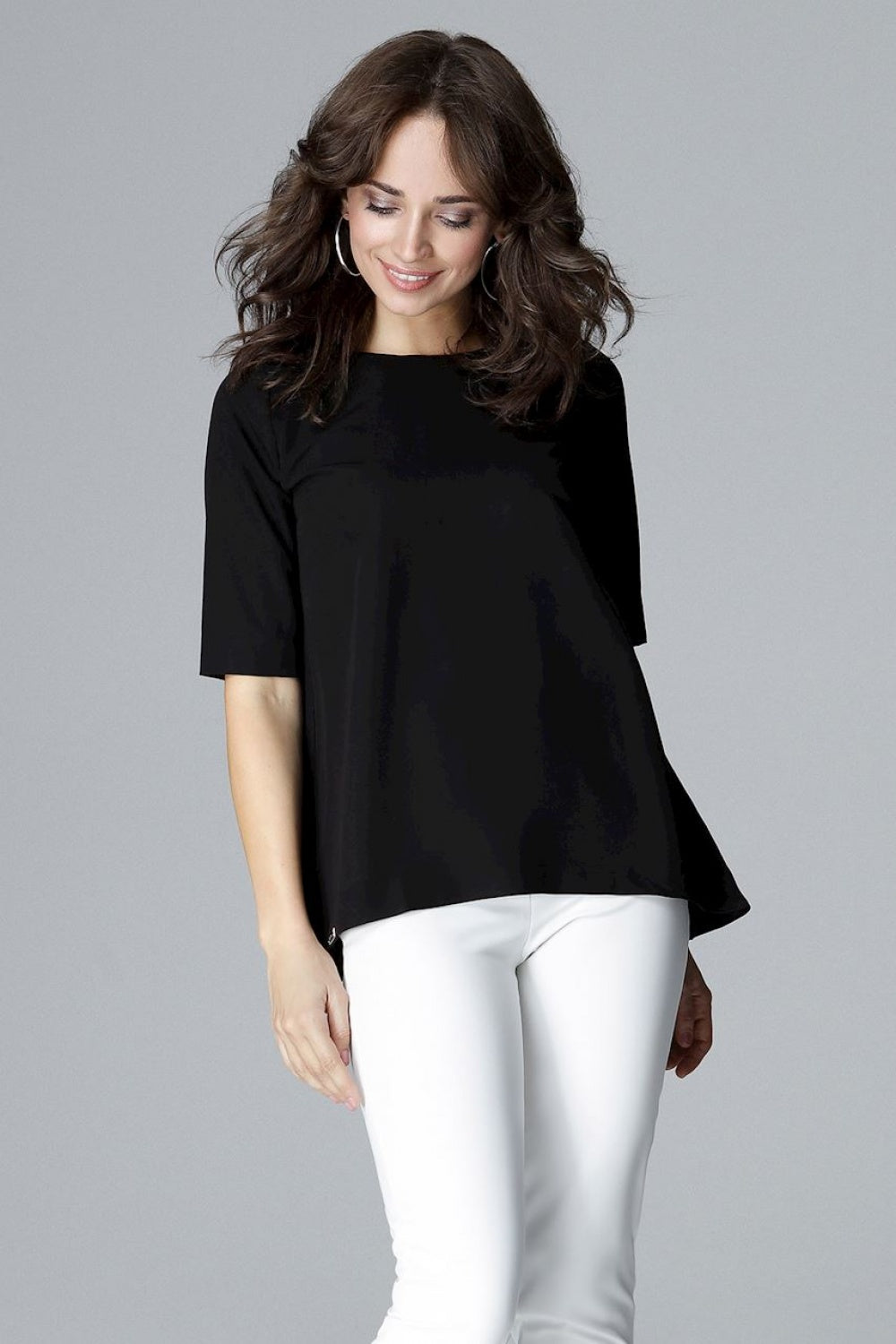 Blouse L002 – Lenitif, Black – Blouse – image 3
