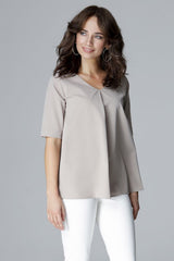 Blouse L002 – Lenitif, Beige – Blouse – image 4
