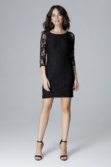 Short dress L017 – Lenitif, Black – Dress – image 2
