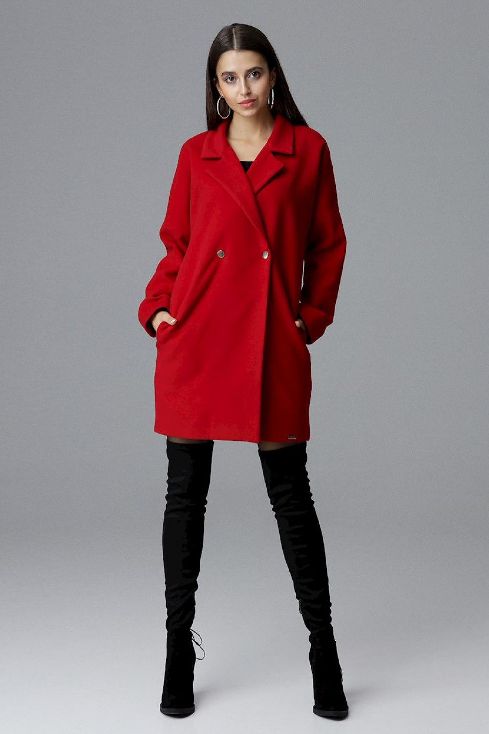 Coat M625 – Figl, Red – Coat – image 3