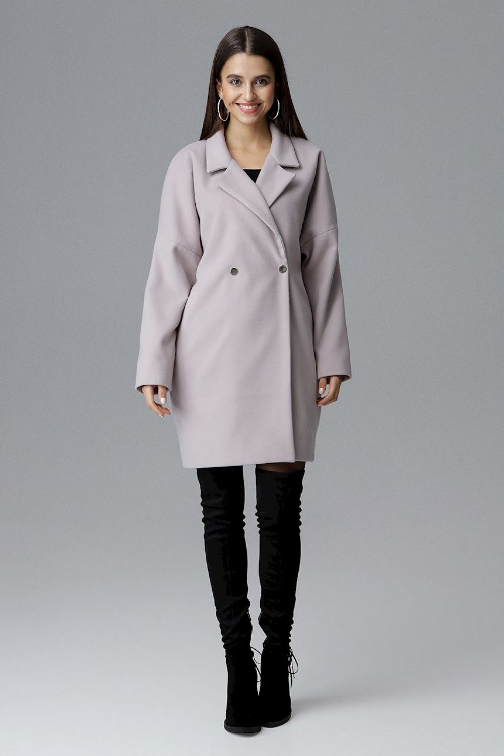 Coat M625 – Figl, Beige – Coat – image 4