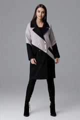 Coat M626 – Figl, Black Beige – Coat