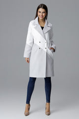 Coat M626 – Figl, Grey White – Coat – image 2