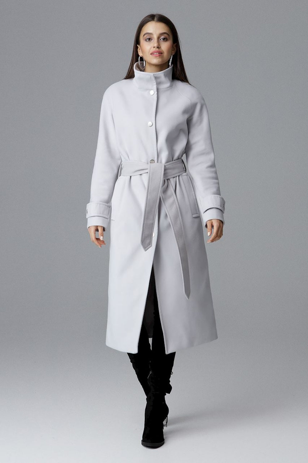 Coat M624 – Figl, Grey – Coat – image 2