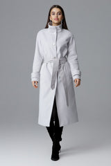 Coat M624 – Figl, Grey – Coat – image 2