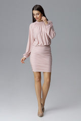 Cocktail dress M635 – Figl, Pink – Cocktail Dress