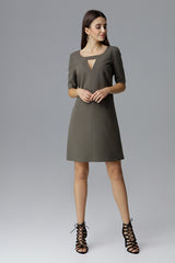 Day Dress M634 – Figl, Olive – Day Dress – image 4