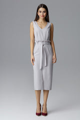 Cocktail dress M633 – Figl, Grey – Cocktail Dress – image 2