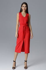 Cocktail dress M633 – Figl, Red – Cocktail Dress – image 4