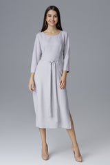 Cocktail dress M631 – Figl, Grey – Cocktail Dress – image 3