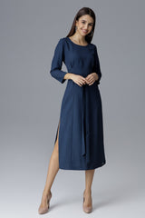 Cocktail dress M631 – Figl, Navy – Cocktail Dress – image 4