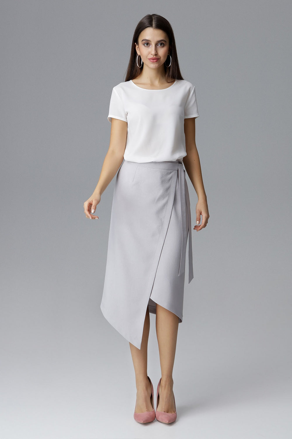 Skirt M629 – Figl, Grey – Skirt – image 2