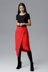 Skirt M629 – Figl, Red – Skirt – image 4
