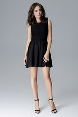 Short dress L024 – Lenitif, Black – Dress – image 2