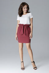 Skirt L019 – Lenitif, Burgundy – Skirt – image 2