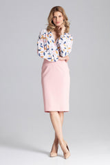 Classic skirt M658 – Figl, Pink – Skirt – image 3