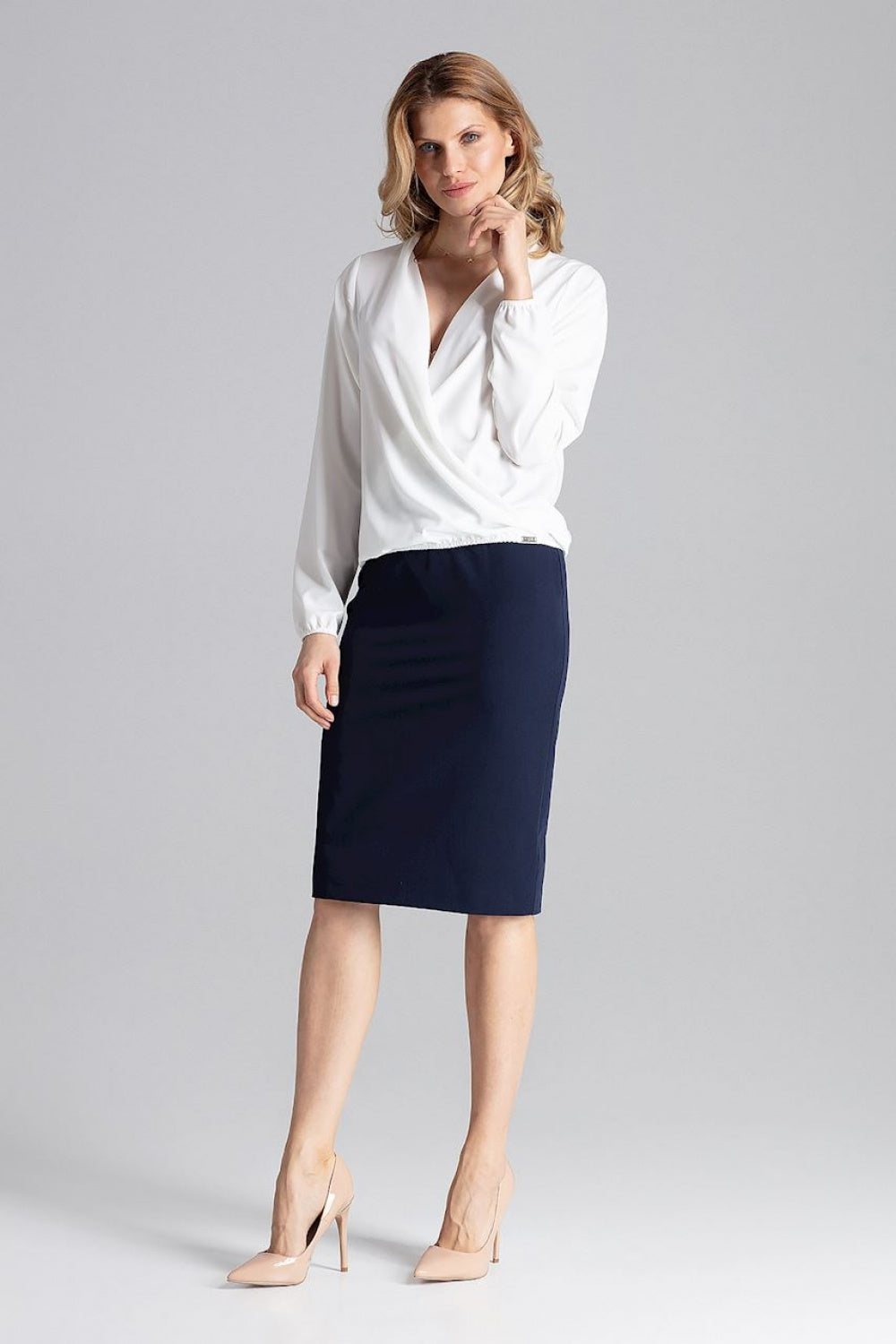 Blouse M659 – Figl, Ecru – Blouse