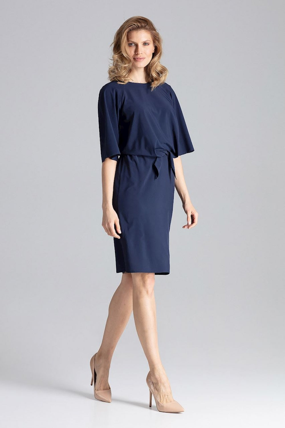 Day Dress M656 – Figl, Navy – Day Dress – image 3