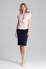 Blouse M652 – Figl, Pink – Blouse – image 2