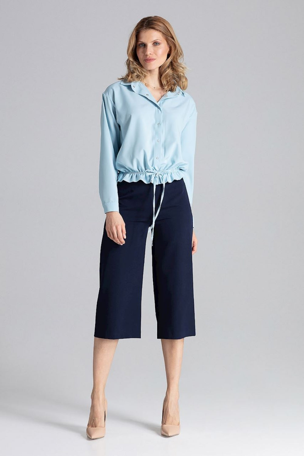 Long sleeve shirt M647 – Figl, Sky Blue – Shirt
