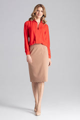 Blouse M621 – Figl, Red – Blouse – image 3