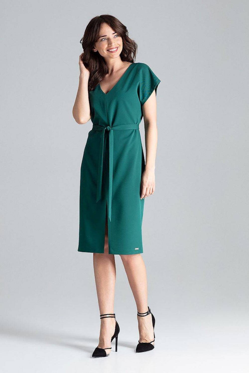 Day Dress L032 – Lenitif, Green – Day Dress – image 2