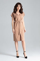 Day Dress L032 – Lenitif, Brown – Day Dress – image 3