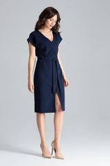 Day Dress L032 – Lenitif, Navy – Day Dress – image 4