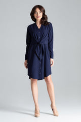 Day Dress L031 – Lenitif, Navy – Day Dress – image 2