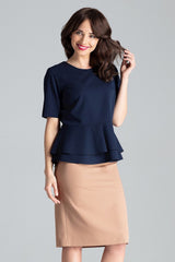 Blouse L026 – Lenitif, Navy – Blouse – image 4