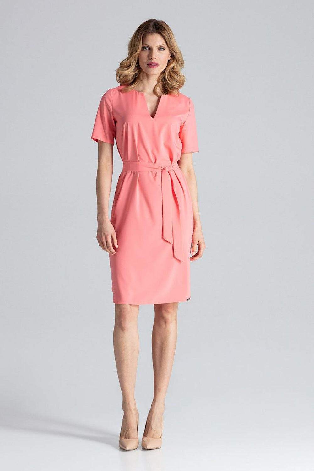 Day Dress M669 – Figl, Coral – Day Dress – image 3