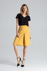 Skirt M667 – Figl, Mustard – Skirt – image 2