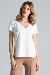 Blouse M665 – Figl, Ecru – Blouse – image 2