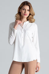 Blouse M663 – Figl, Ecru – Blouse – image 4