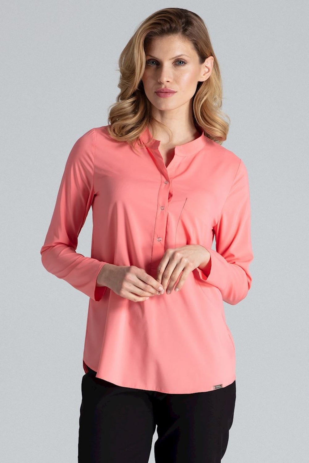 Blouse M663 – Figl, Coral – Blouse – image 5