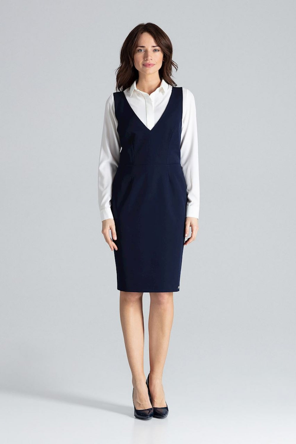 Day Dress L039 – Lenitif, Navy – Day Dress – image 3