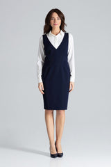 Day Dress L039 – Lenitif, Navy – Day Dress – image 3