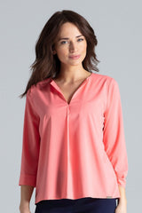 Blouse L035 – Lenitif, Coral – Blouse – image 3
