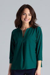 Blouse L035 – Lenitif, Green – Blouse – image 4