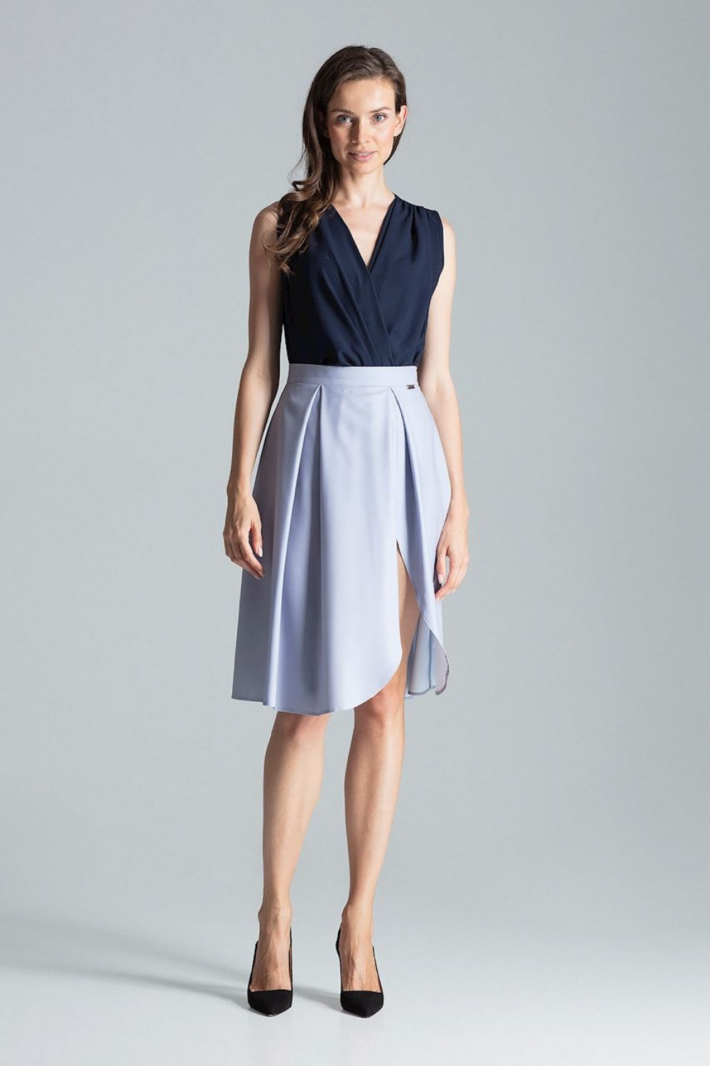 Skirt M675 – Figl, Grey – Skirt – image 2