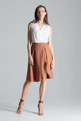 Skirt M675 – Figl, Brown – Skirt – image 3