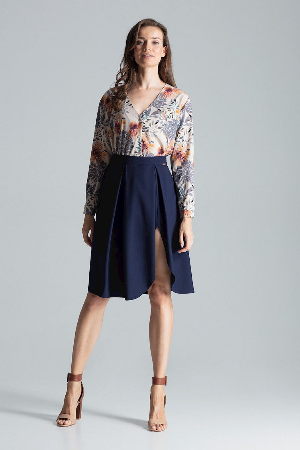 Skirt M675 – Figl, Navy – Skirt – image 4