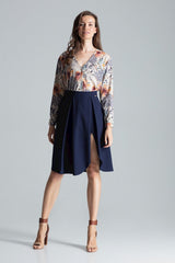 Skirt M675 – Figl, Navy – Skirt – image 4
